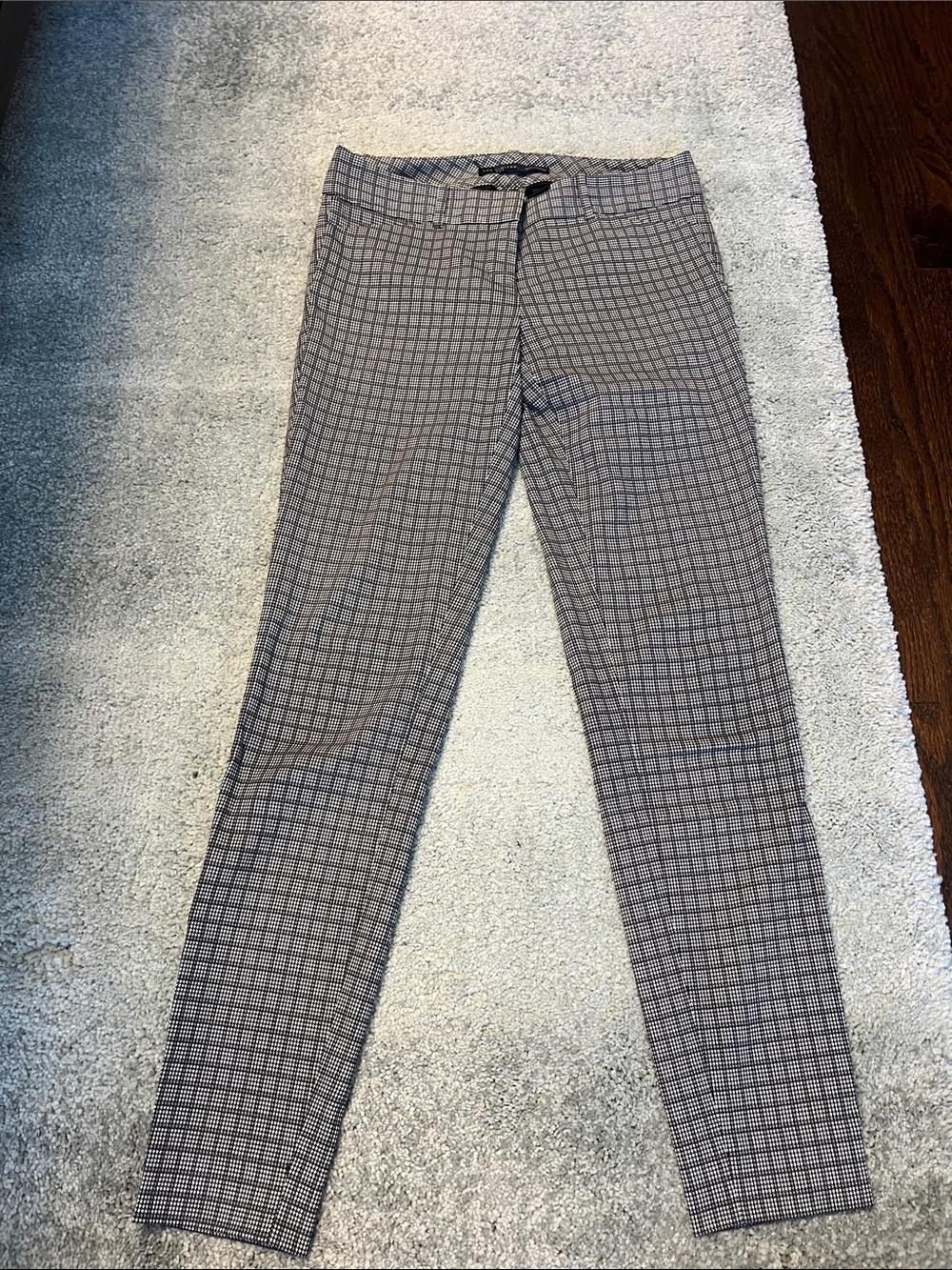 The Limited Men's Plaid Dress Pants - Gray & Black